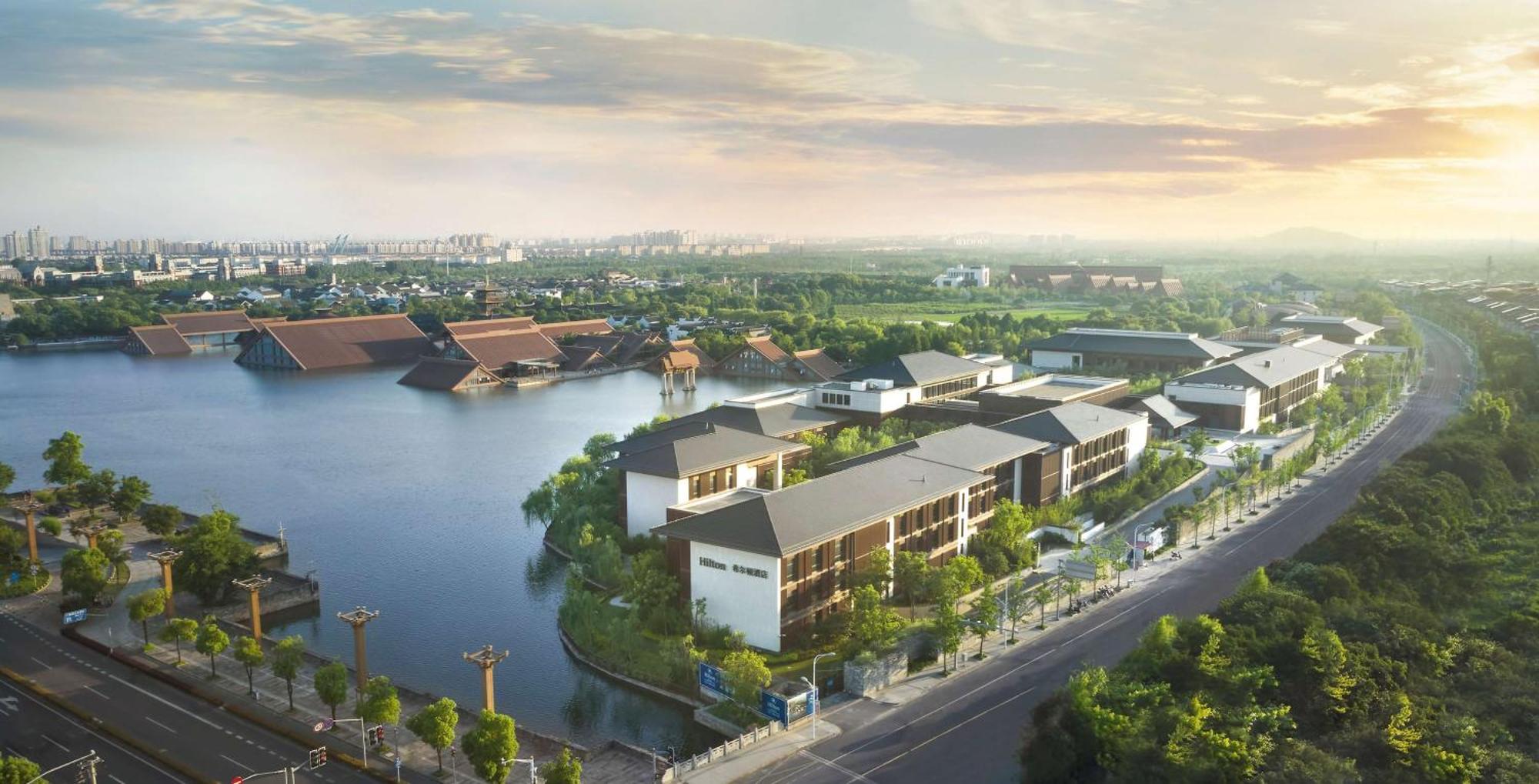 Hilton Shanghai Songjiang Guangfulin Экстерьер фото